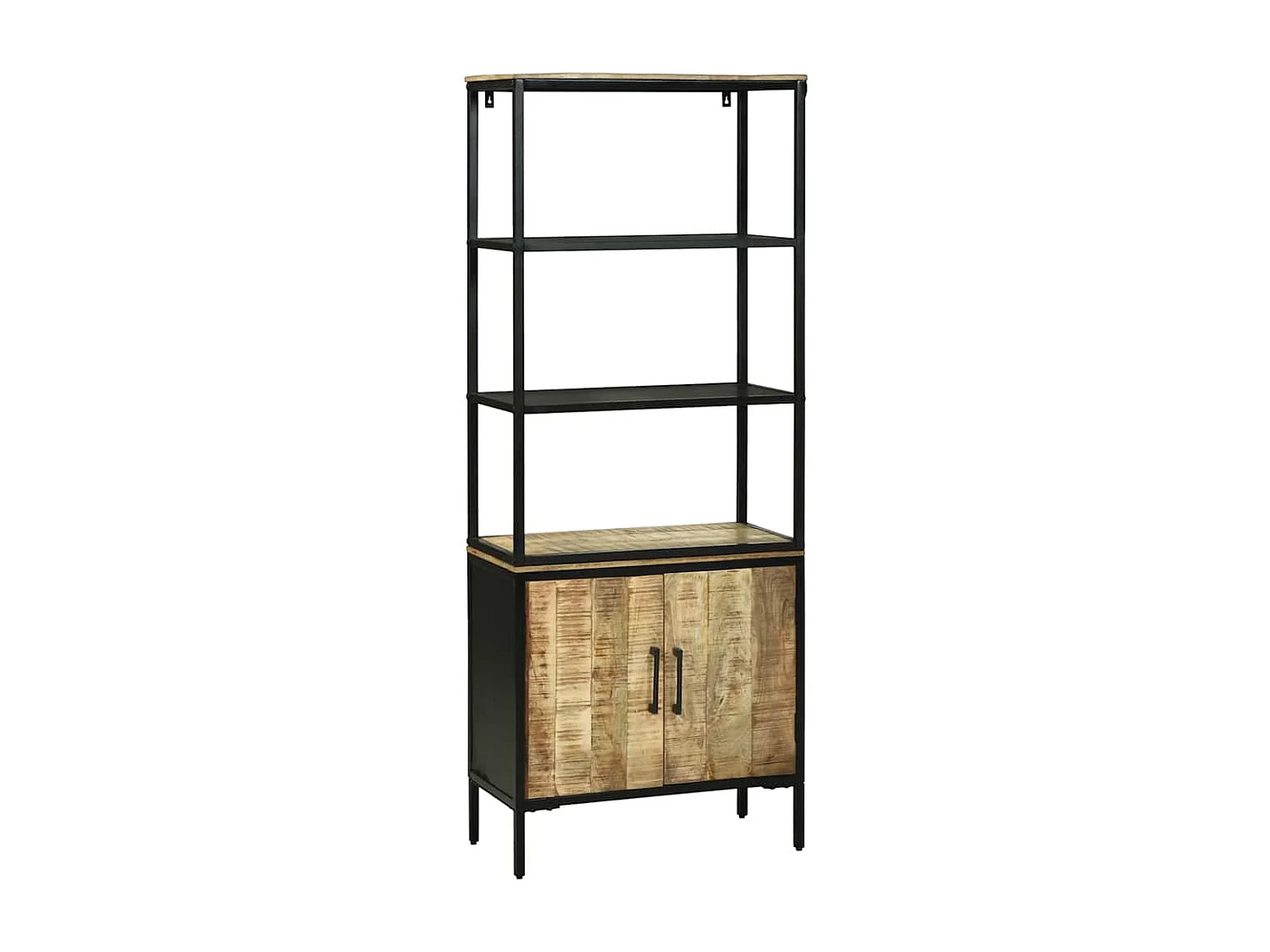 Haut Armoire Marron 70 x 35 x 180 cm Bois de manguier massif