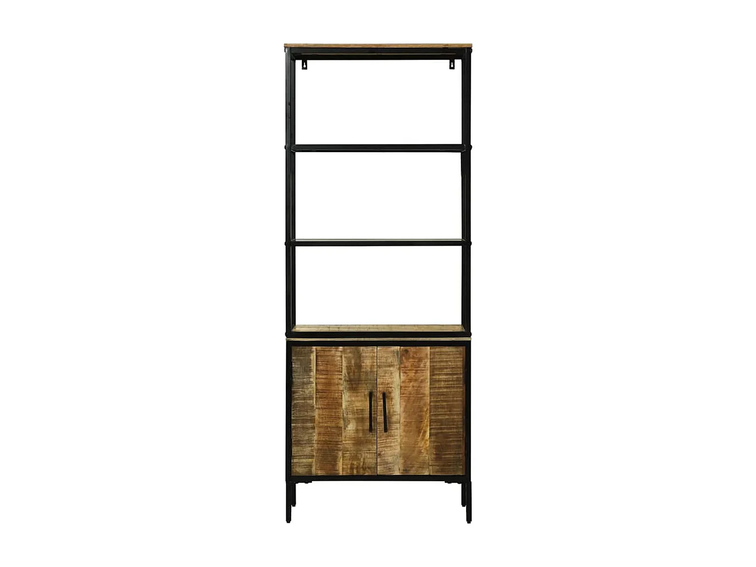 Haut Armoire Marron 70 x 35 x 180 cm Bois de manguier massif