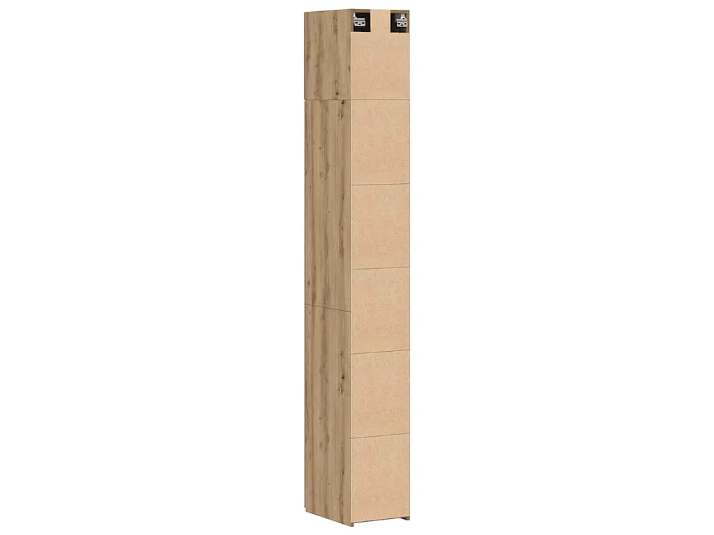 Armoire de rangement 2 pièces avec étagères 2 pcs