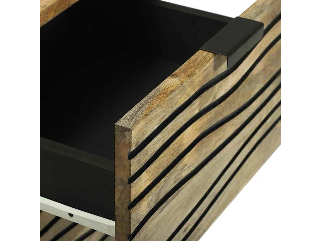 Buffet Marron 40 x 33 x 75 cm bois de manguier massif