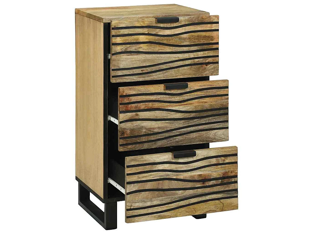 Buffet Marron 40 x 33 x 75 cm bois de manguier massif