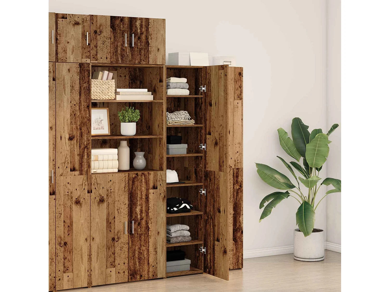 Credenza Legno vecchio 40 x 42,5 x 185 cm