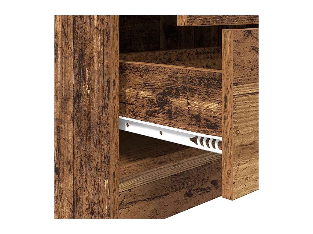 Schreibtisch mit Stauraum 2 pcs Altholz 80 x 50 x 76 cm