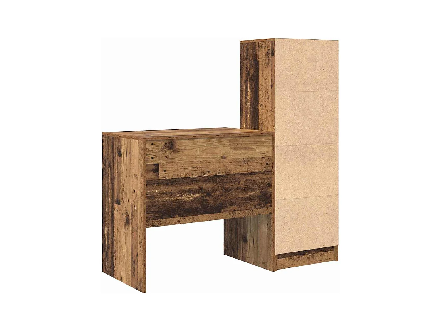 Schreibtisch mit Stauraum 2 pcs Altholz 80 x 50 x 76 cm