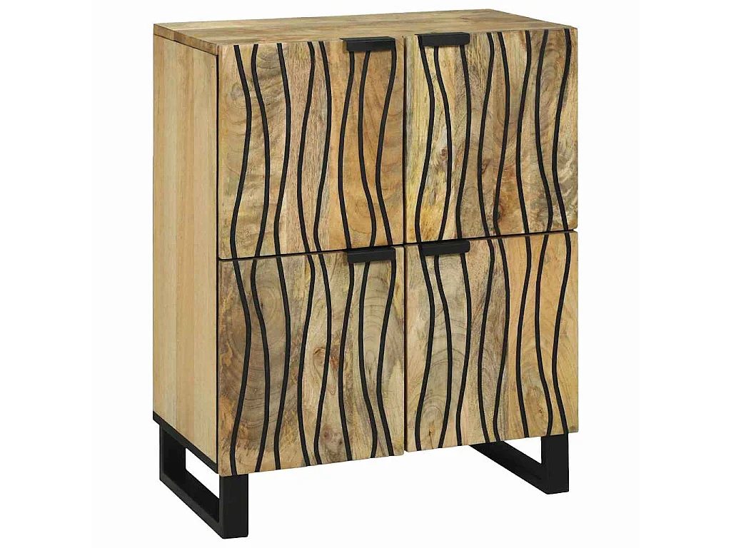 Buffet Castanho 60 x 33 x 75 cm Madeira de mangueira maciça