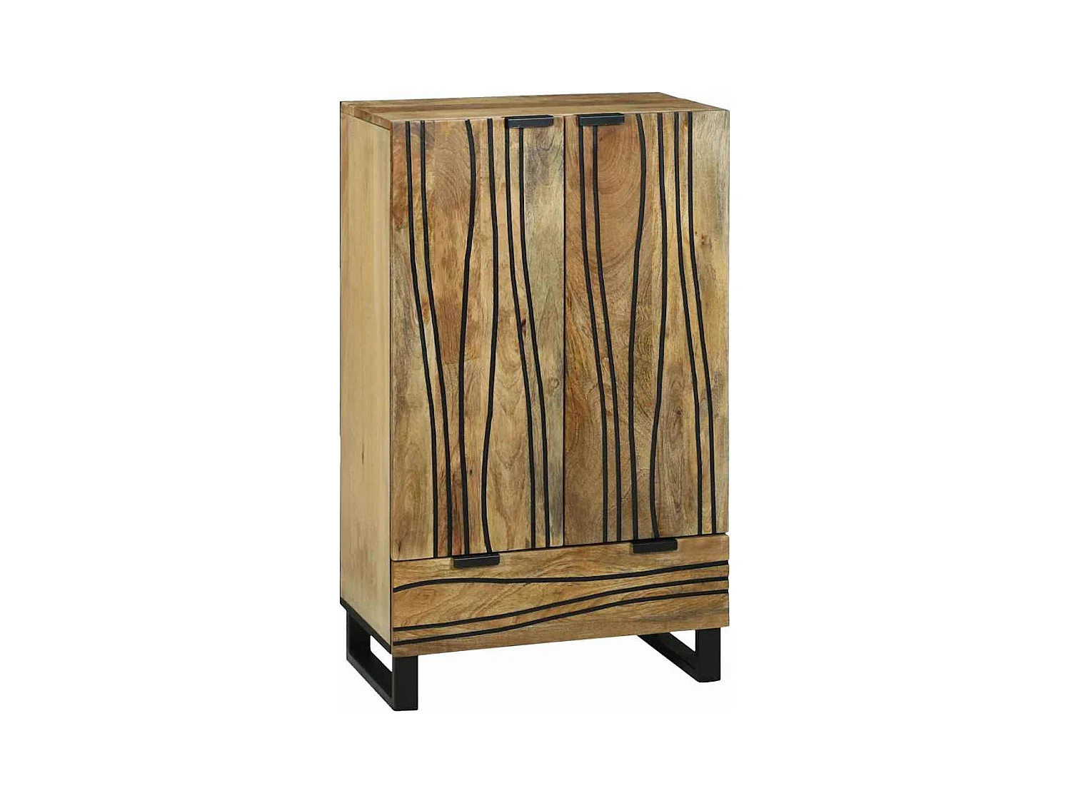 Buffet Marron 60 x 33 x 100 cm bois de manguier massif