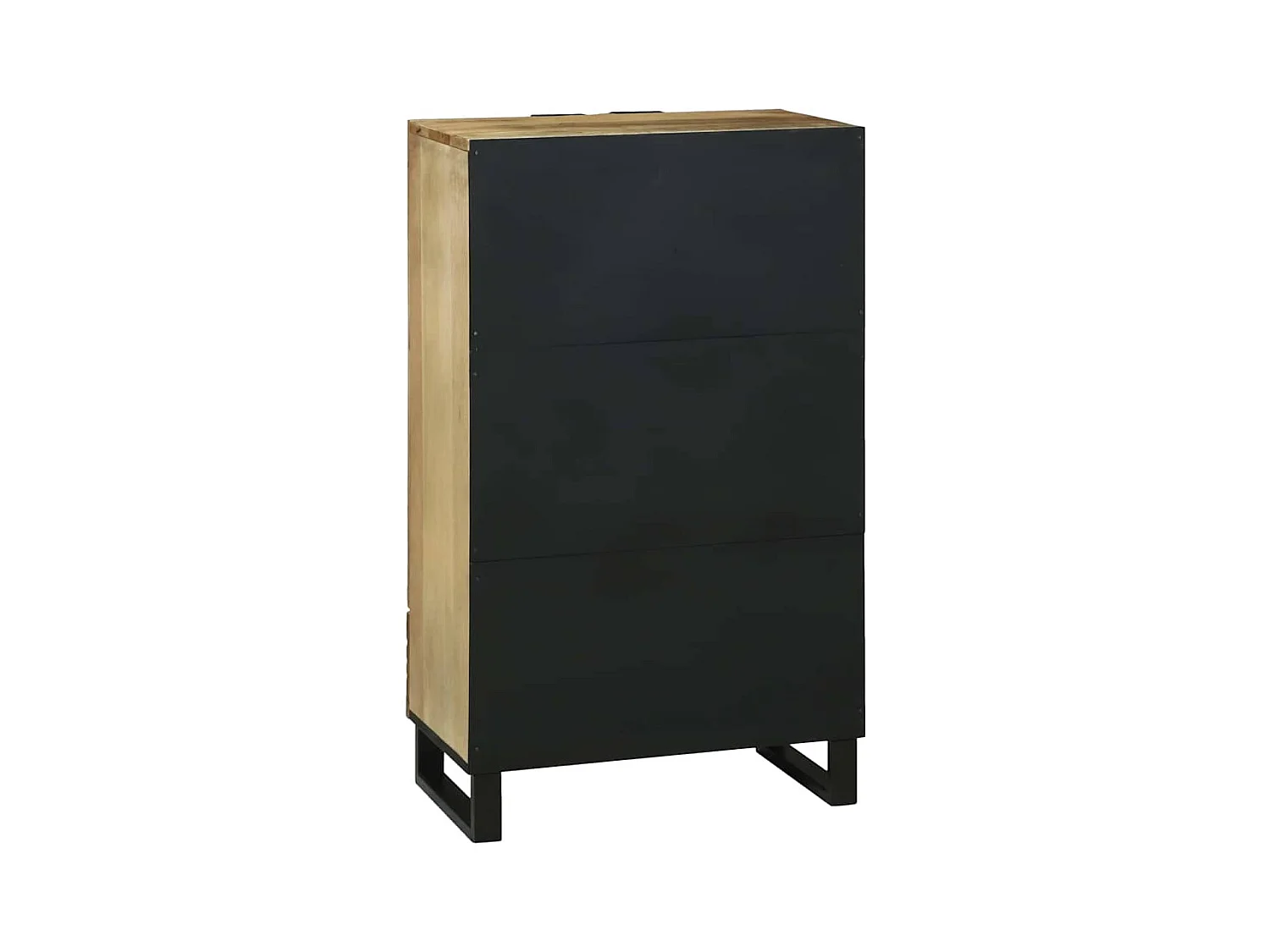 Hochboard Braun 60 x 33 x 100 cm massives Mangoholz