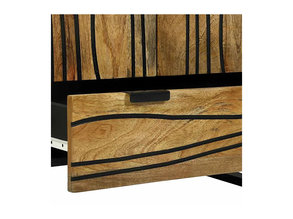Hochboard Braun 60 x 33 x 100 cm massives Mangoholz