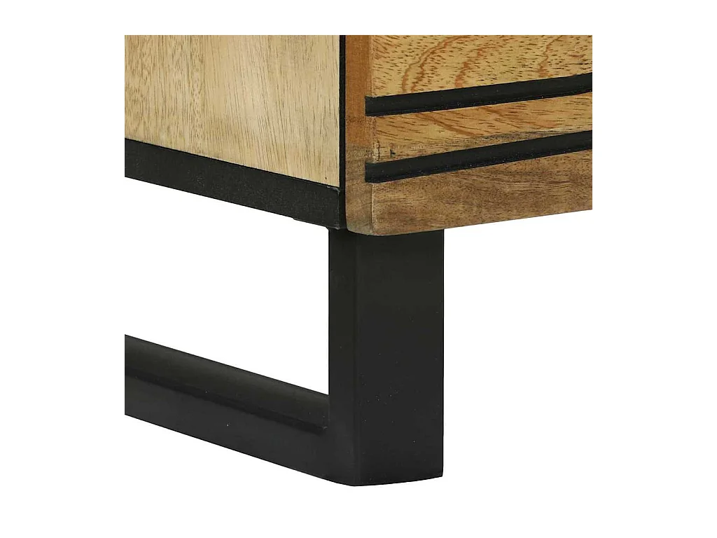 Hochboard Braun 60 x 33 x 100 cm massives Mangoholz