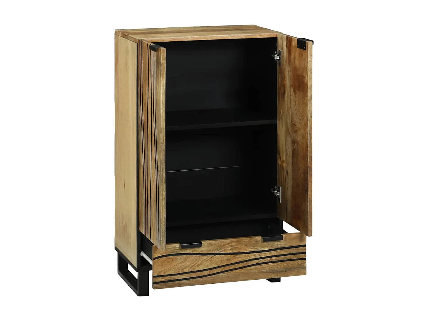 Highboard Marrone 60 x 33 x 100 cm legno massello di mango