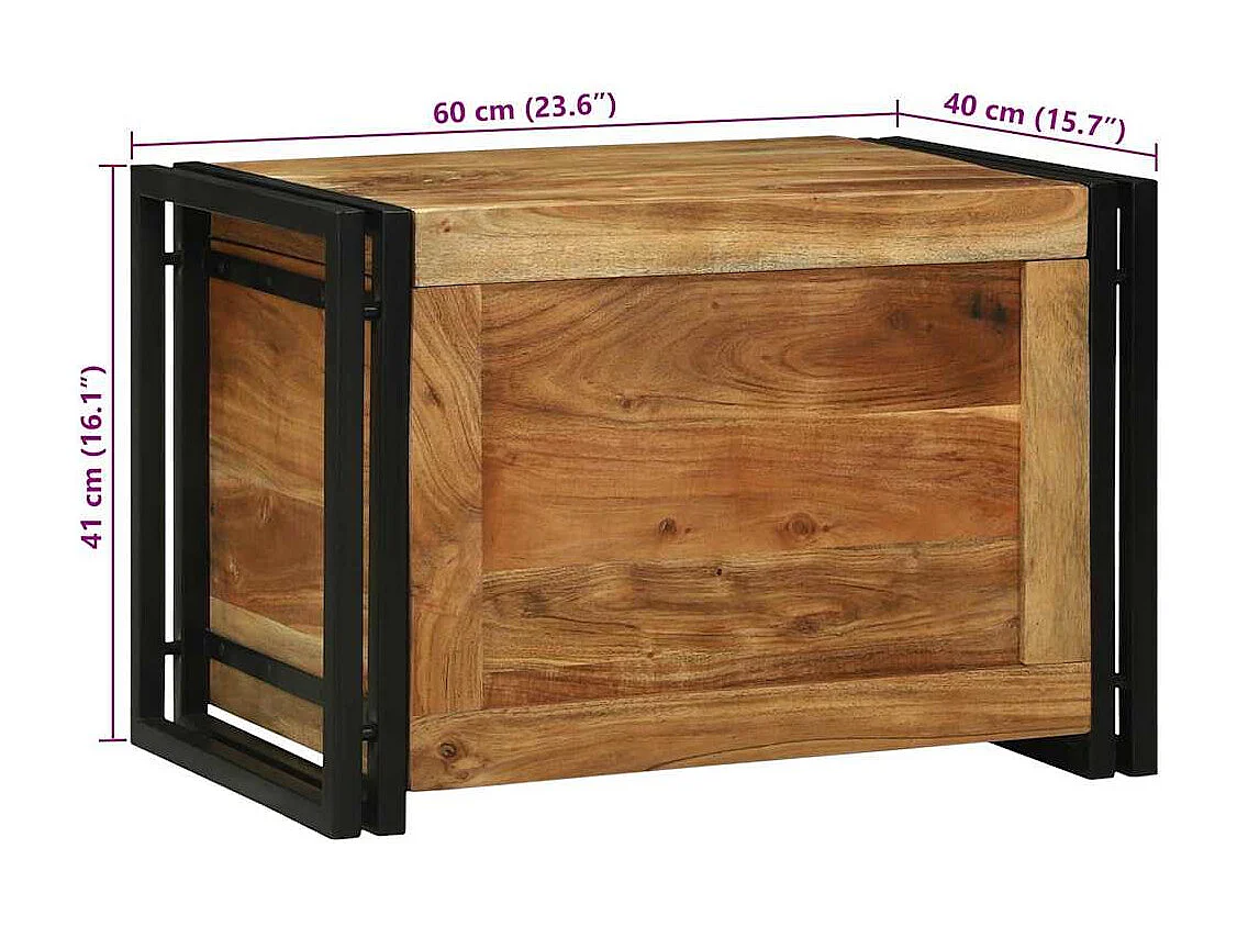 Caixa de Armazenamento com armazenamento 60 x 40 x 41 cm
