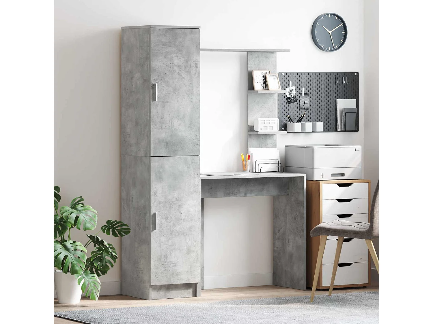 Bureau 2 pcs Gris béton