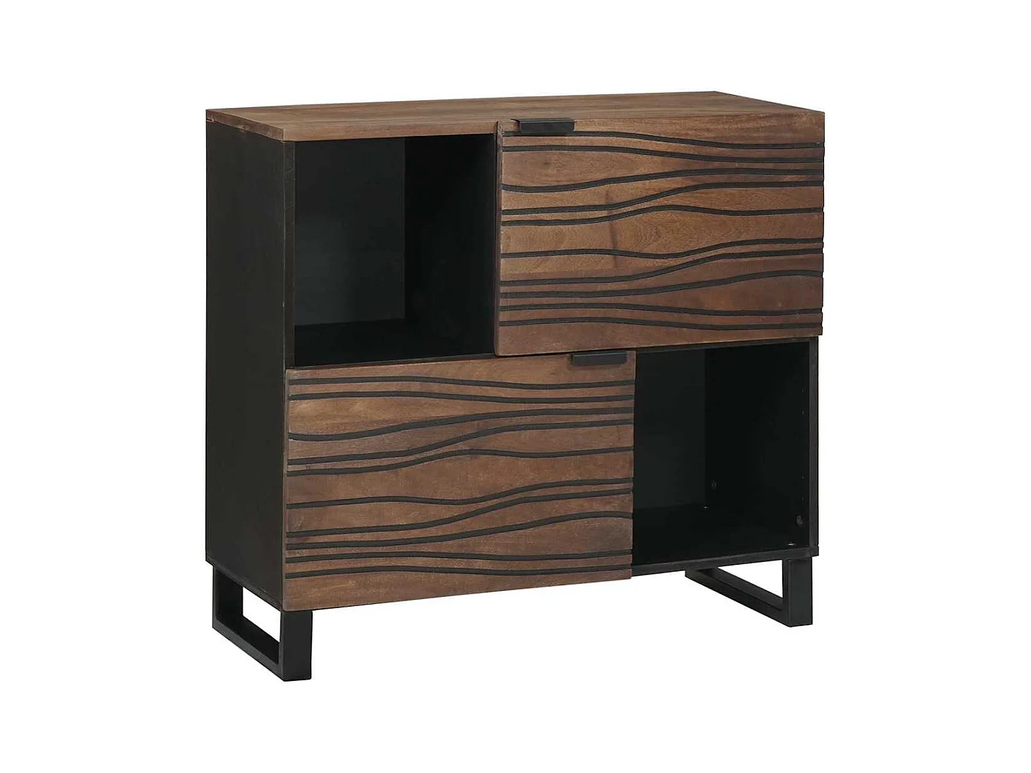 Buffet Marron 80 x 33 x 75 cm bois de manguier massif