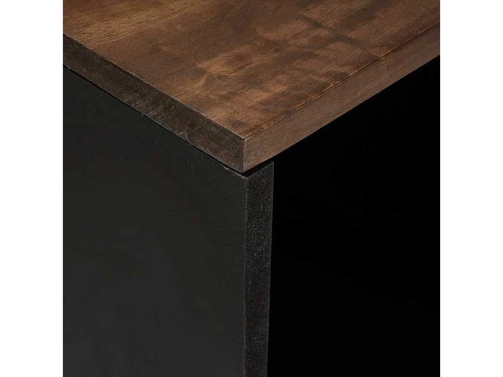 Buffet Marron 80 x 33 x 75 cm bois de manguier massif