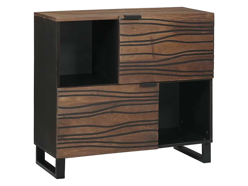 Buffet Castanho 80 x 33 x 75 cm Madeira de mangueira maciça
