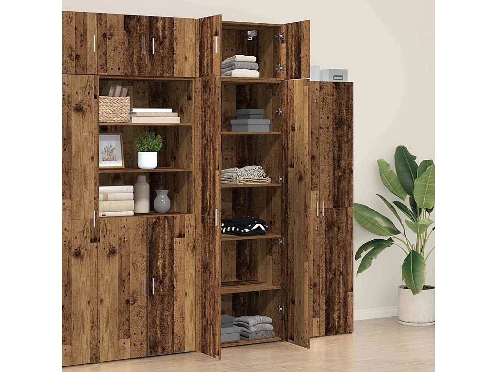 Armadio 3 pcs Legno vecchio