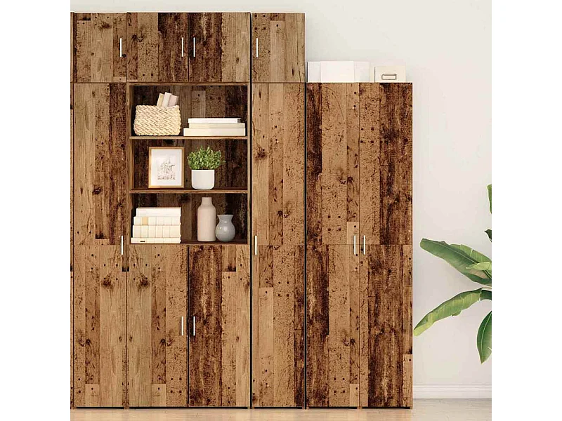 Cabinet de rangement slim Bois ancien 30 x 42.5 x 225 cm