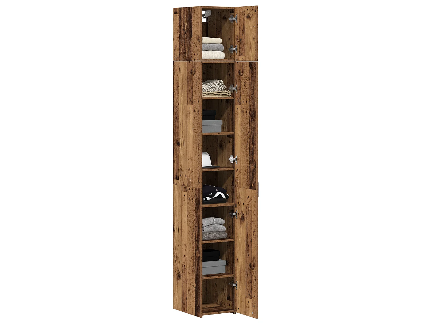 Armadio 3 pcs Legno vecchio 30 x 42,5 x 225 cm