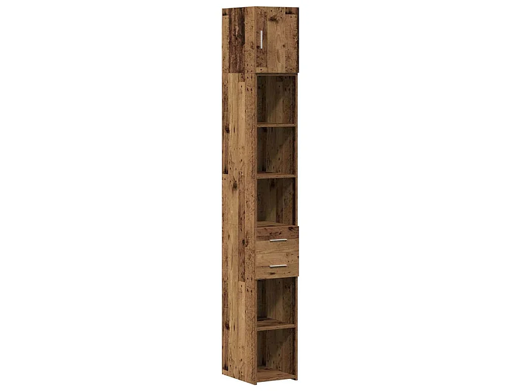Armoire de rangement 2 pcs Bois ancien 30 x 42,5 x 225 cm