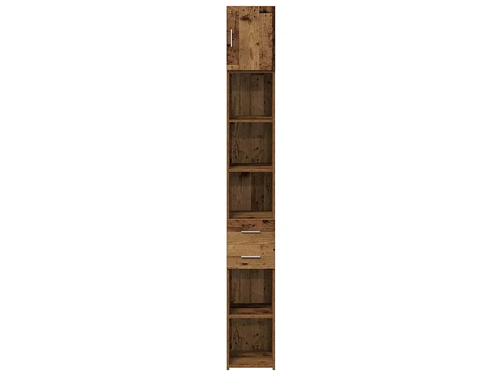 Armoire de rangement 2 pcs Bois ancien 30 x 42,5 x 225 cm