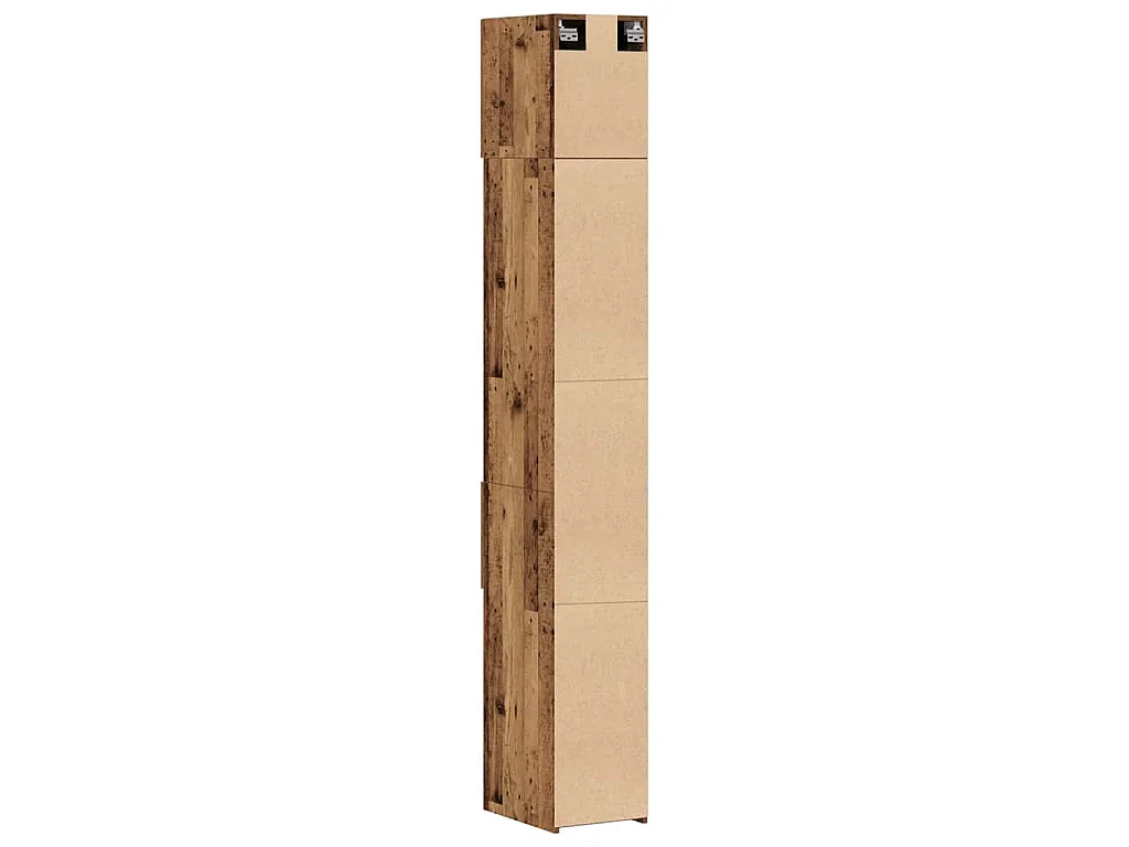 Armoire de rangement 2 pcs Bois ancien 30 x 42,5 x 225 cm