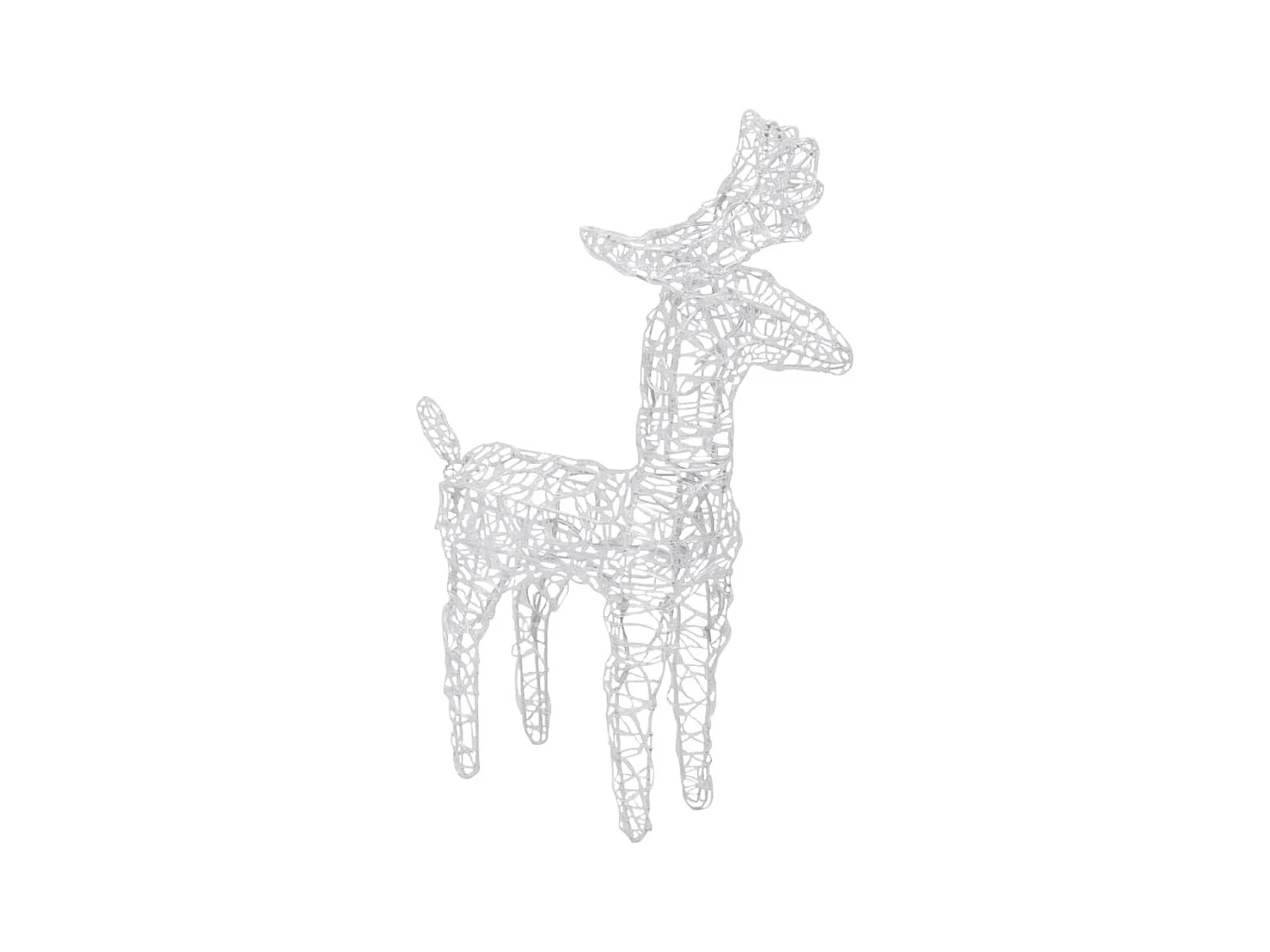 Rennes de Noël 4 pcs 160 LED Multicolore Acrylique