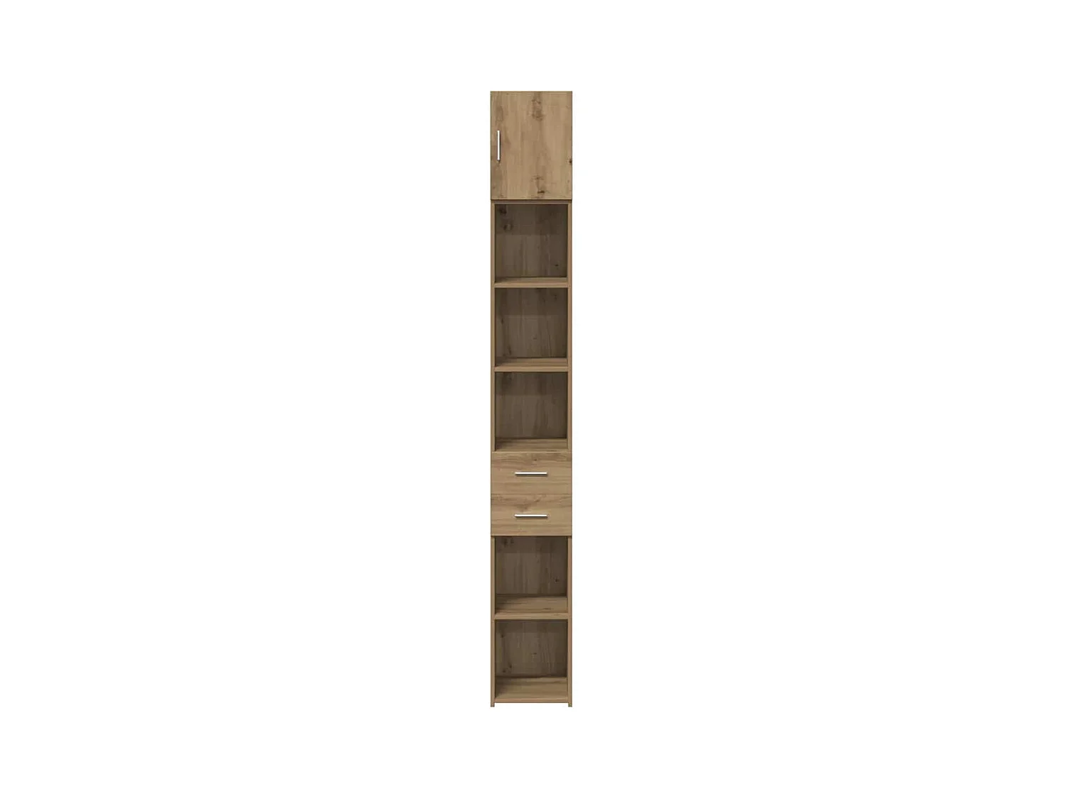 Schlanker Stauraum Schrank Artisan-Eiche 30 x 42.5 x 225 cm