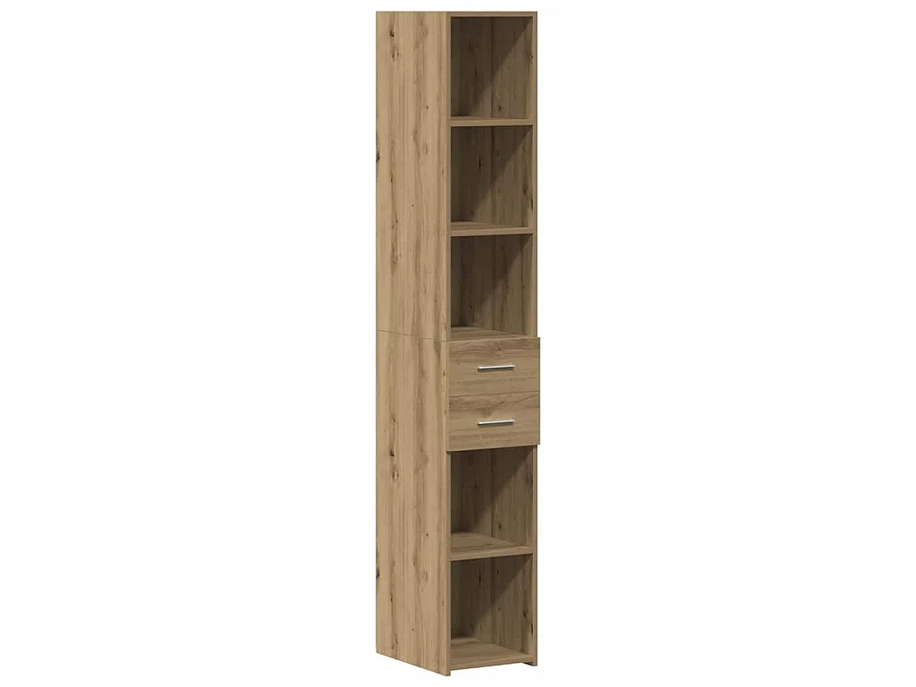 Armoire de rangement 2 pcs Chêne artisanal 30 x 42,5 x 225 cm