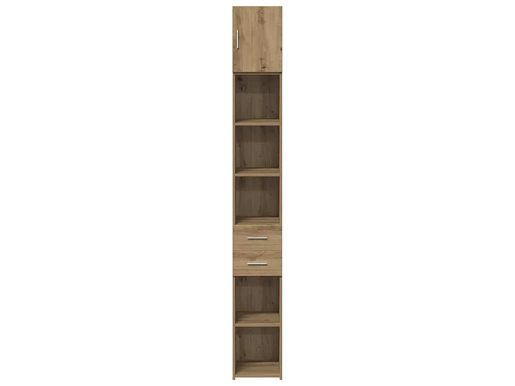 Armoire de rangement 2 pcs Chêne artisanal 30 x 42,5 x 225 cm