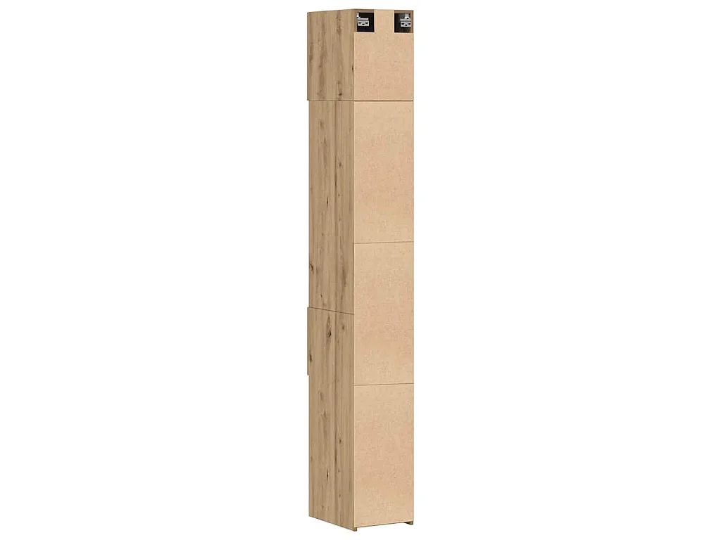 Armoire de rangement 2 pcs Chêne artisanal 30 x 42,5 x 225 cm