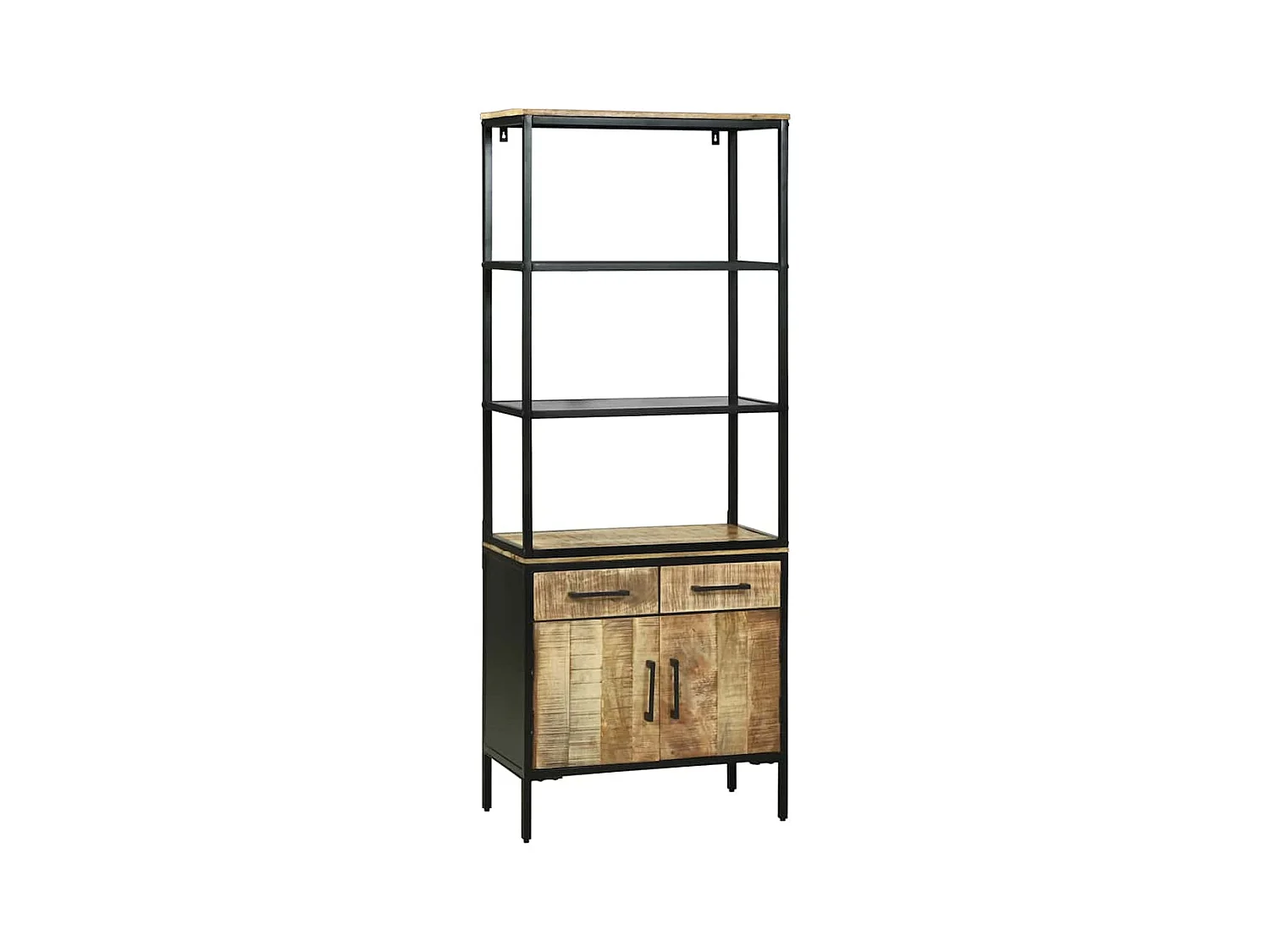 Haut Armoire Marron 70 x 35 x 180 cm Bois de manguier massif