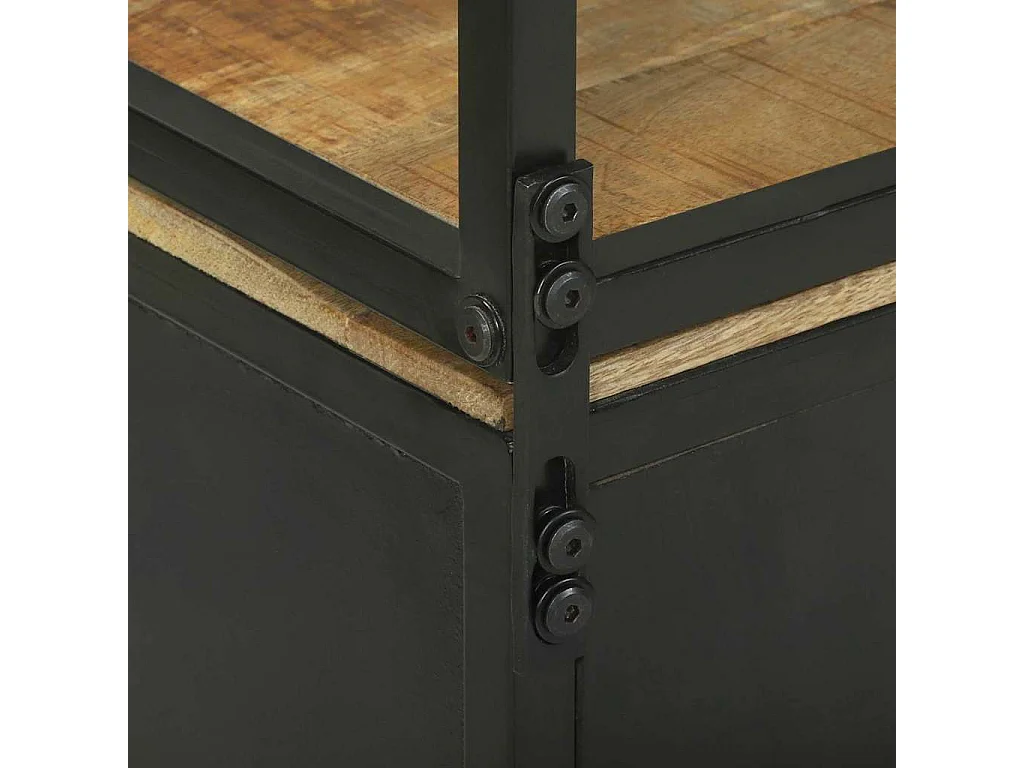 Buffê Castanho 70 x 35 x 180 cm Madeira de mangueira maciça