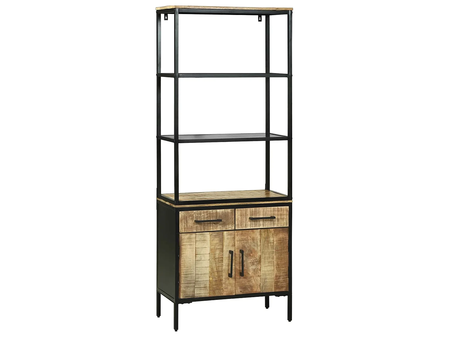 Haut Armoire Marron 70 x 35 x 180 cm Bois de mangue massif