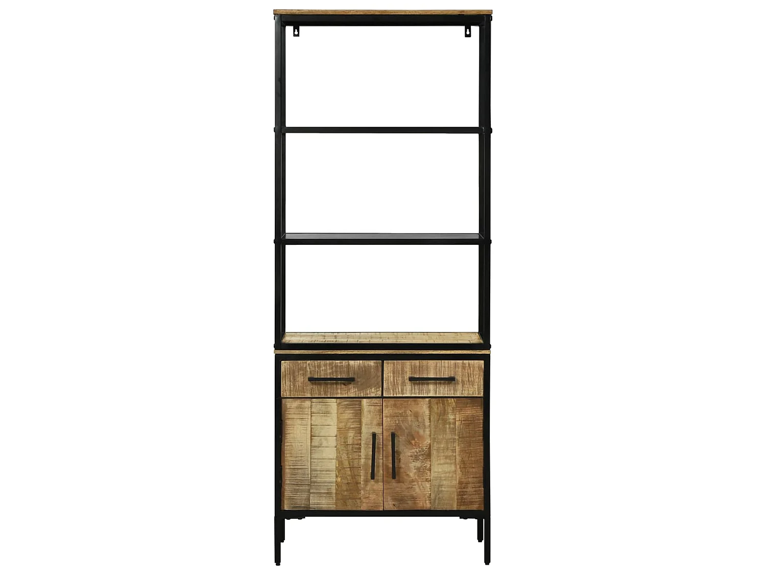 Haut Armoire Marron 70 x 35 x 180 cm Bois de mangue massif