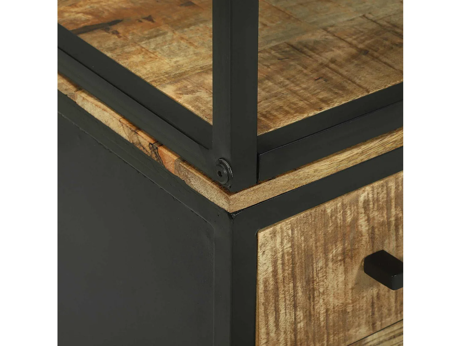 Haut Armoire Marron 70 x 35 x 180 cm Bois de mangue massif