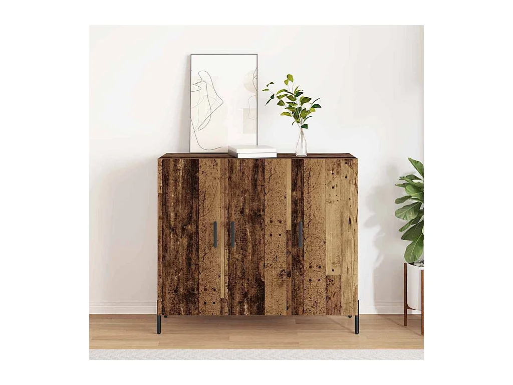 Buffet Bois ancien 90 x 34 x 80 cm Bois d'ingénierie