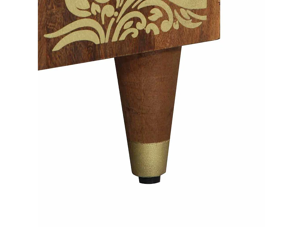 Buffet avec porte Marron 60 x 33 x 75 cm Bois de mangue massif