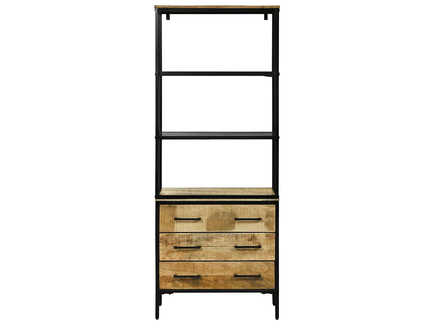 Haut Armoire Marron 70 x 35 x 180 cm Bois de mangue massif