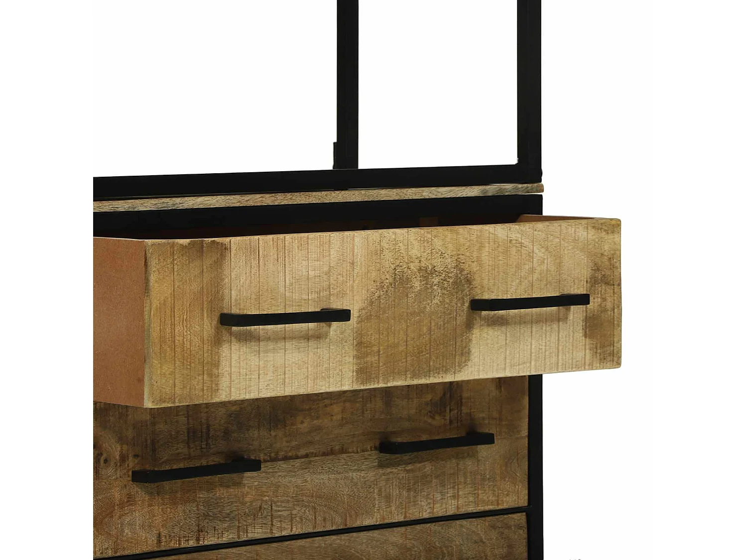 Haut Armoire Marron 70 x 35 x 180 cm Bois de mangue massif