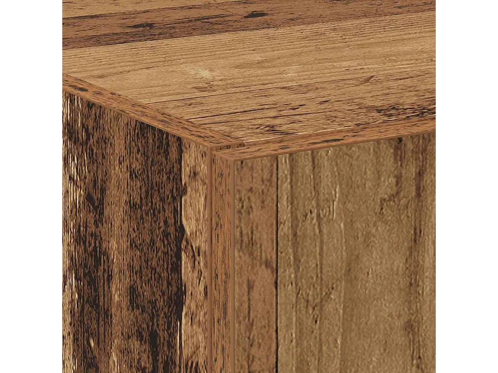 Büroschrank mit Regal Altholz 70 x 32 x 77.5 cm Holzwerkstoff