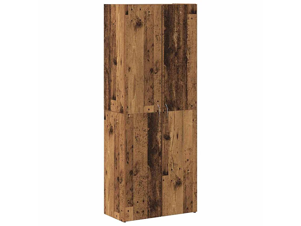 Kantoorkast Oud hout 60 x 32 x 152,5 cm Bewerkt hout