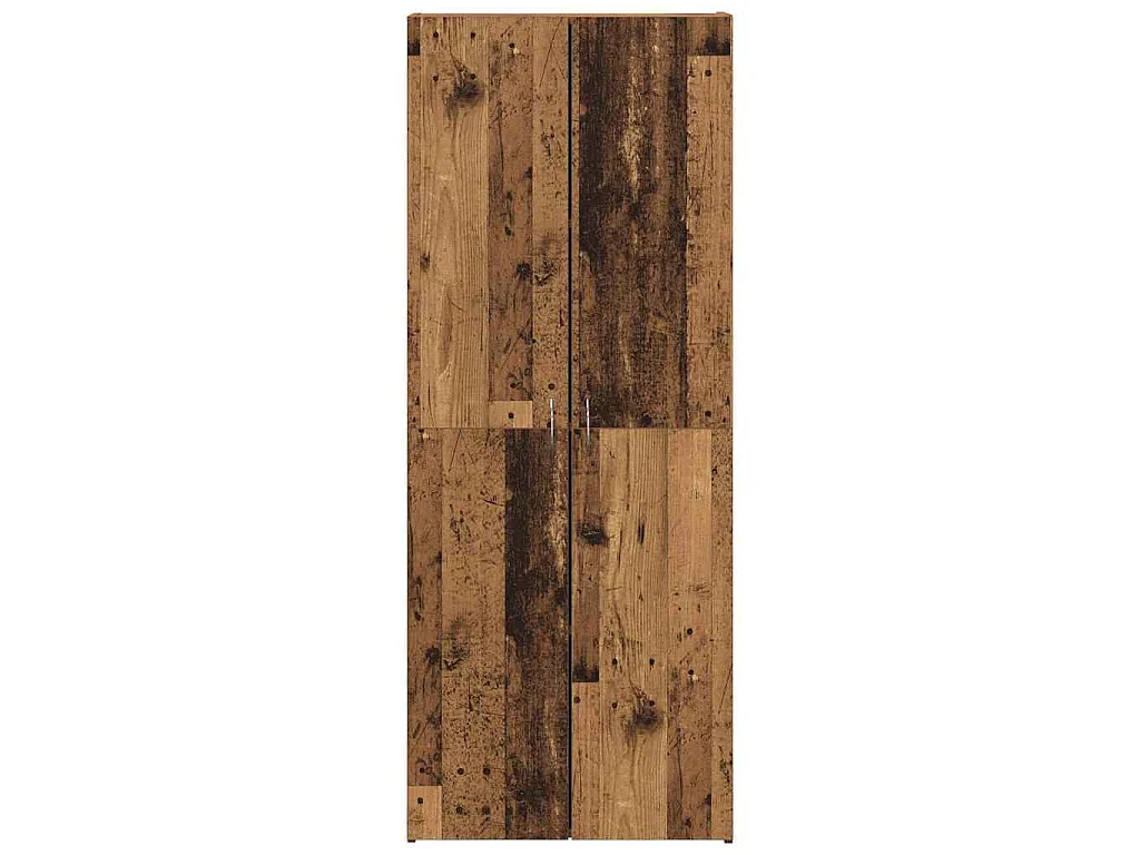 Kantoorkast Oud hout 60 x 32 x 152,5 cm Bewerkt hout