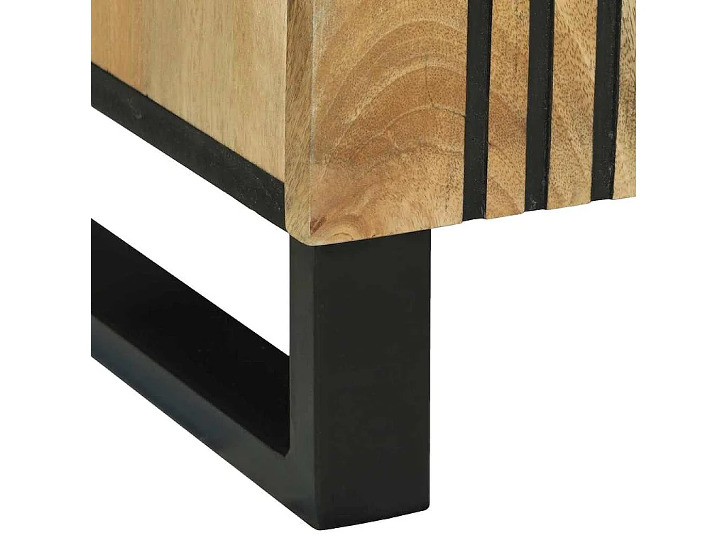 Buffet Marron 90 x 33 x 75 cm bois de manguier massif