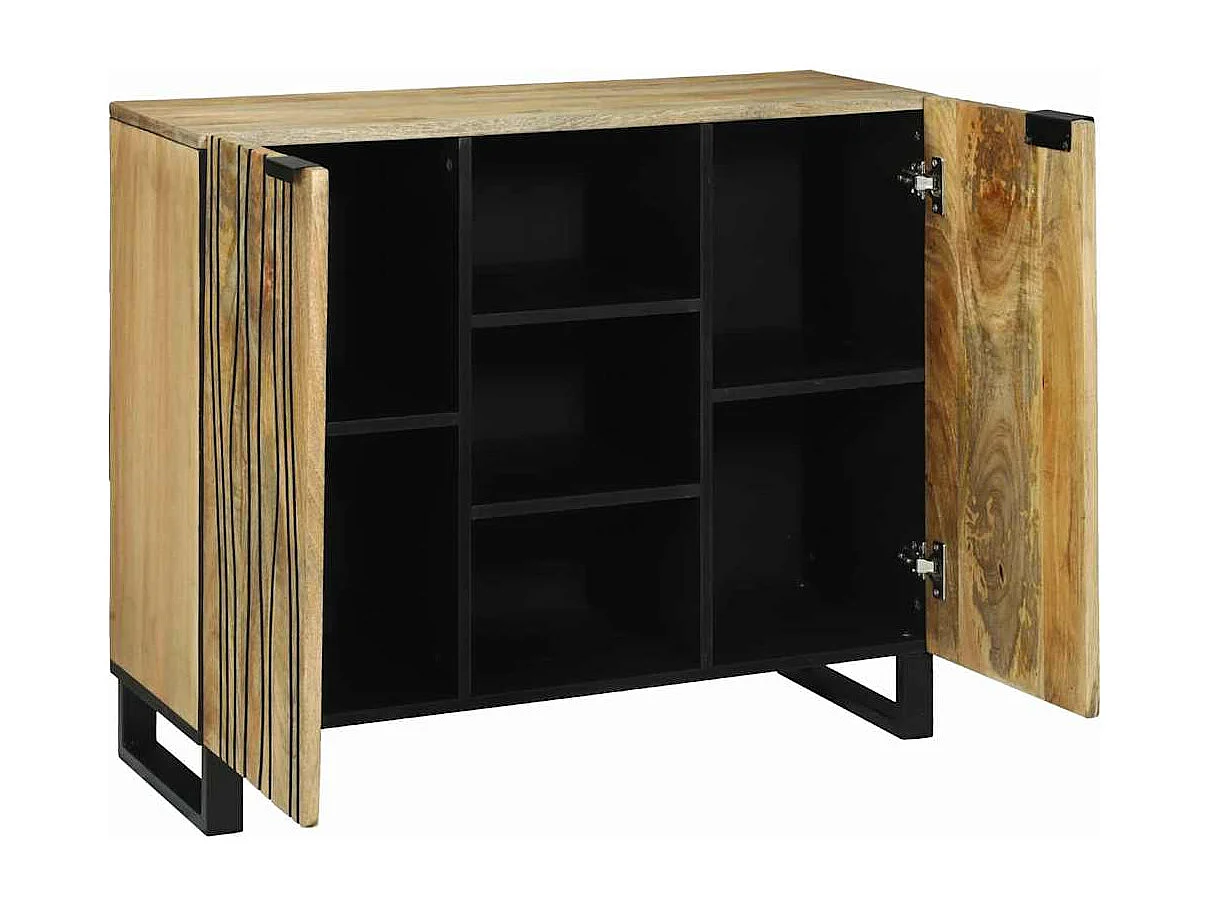 Buffet Marron 90 x 33 x 75 cm bois de manguier massif