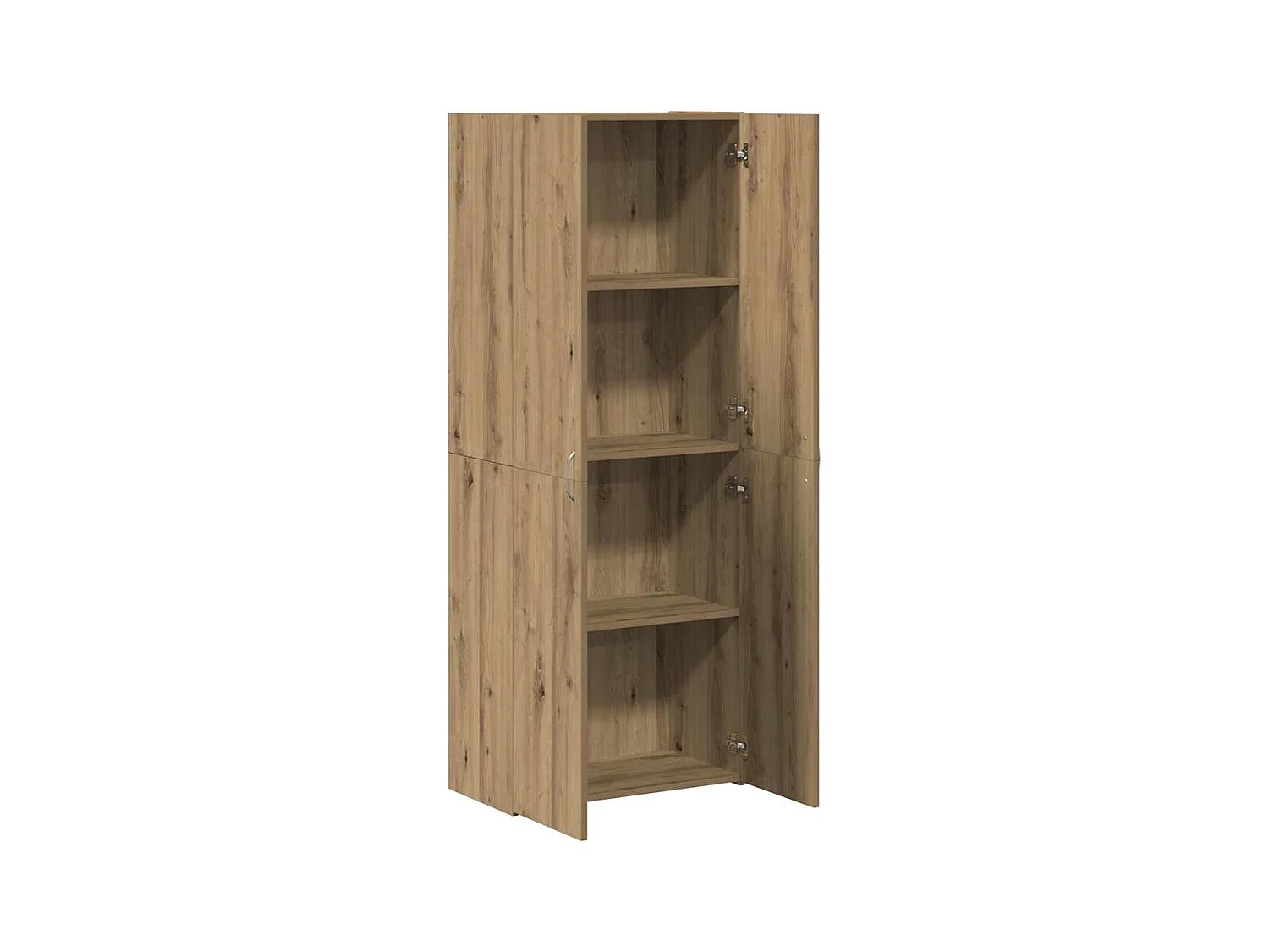 Cabinet de Bureau avec étagère chêne artisanal 60 x 32 x 153