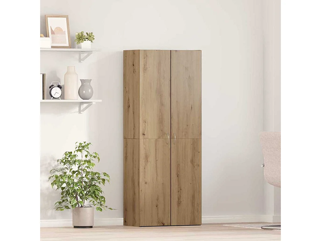 Cabinet de Bureau avec porte Chêne artisanal 70 x 32 x 77.5 cm