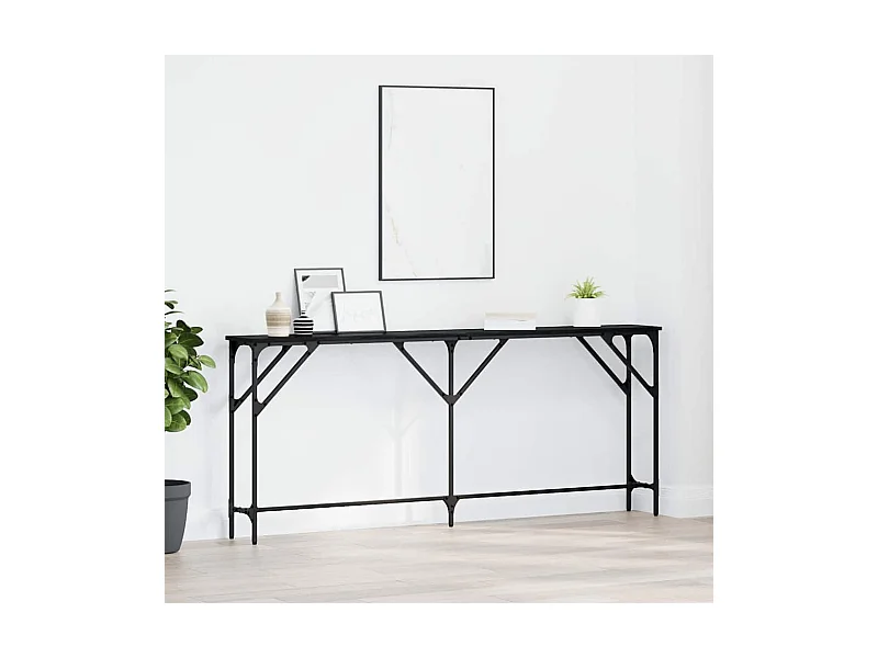 Aparador Carvalho preto 180 x 23 x 75 cm