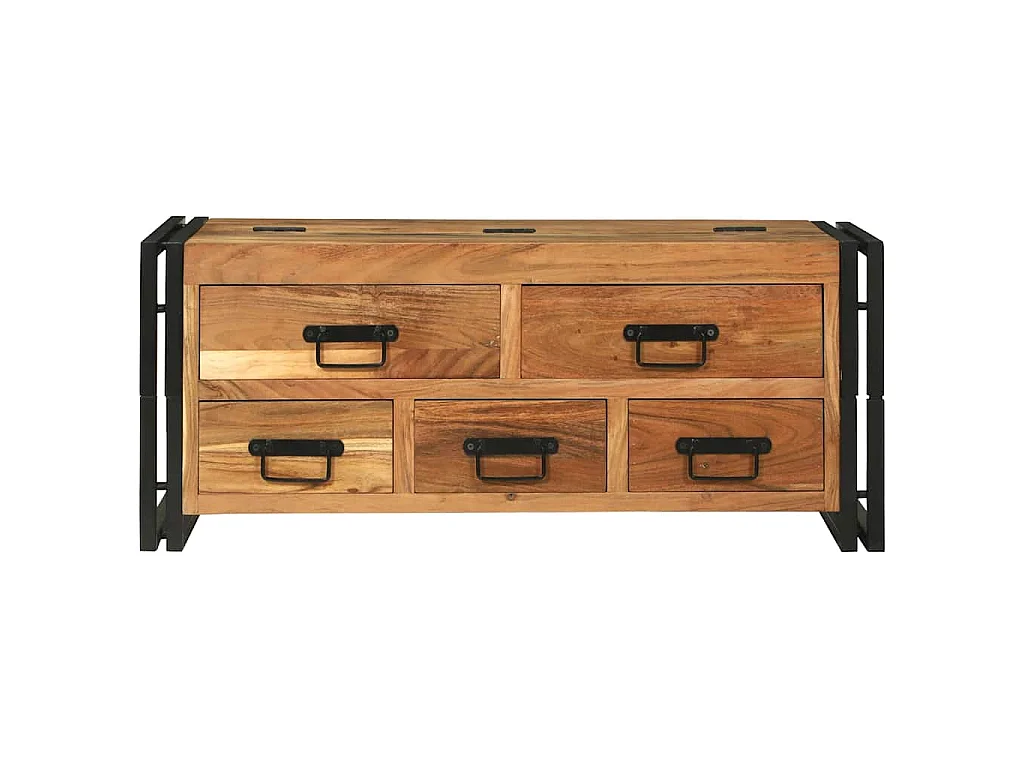 Table basse Marron 90 x 50 x 38 cm Bois d'Acacia Massif
