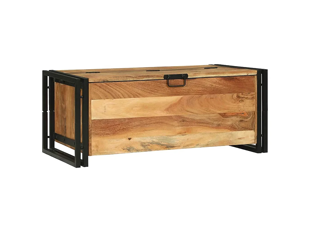 Table basse Marron 90 x 50 x 38 cm Bois d'Acacia Massif