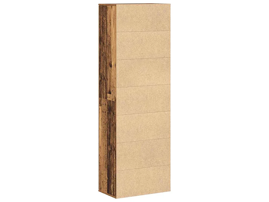 Highboard Altholz 60 x 35 x 180 cm Holzwerkstoff